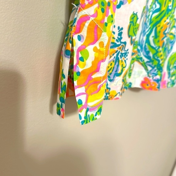 Lilly Pulitzer Amelia Island Tunic Top Casa Marina Print Preppy Resort Sz Small - Picture 5 of 11